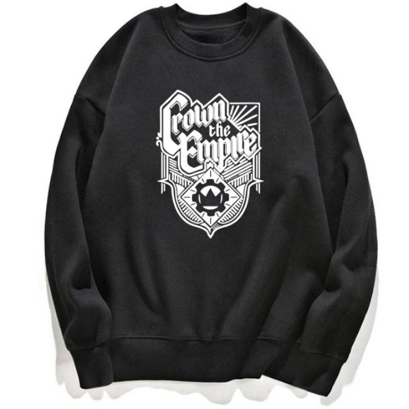 Sweater Crewneck Band Crown The Empire - Pria Wanita Custom Distro Polos