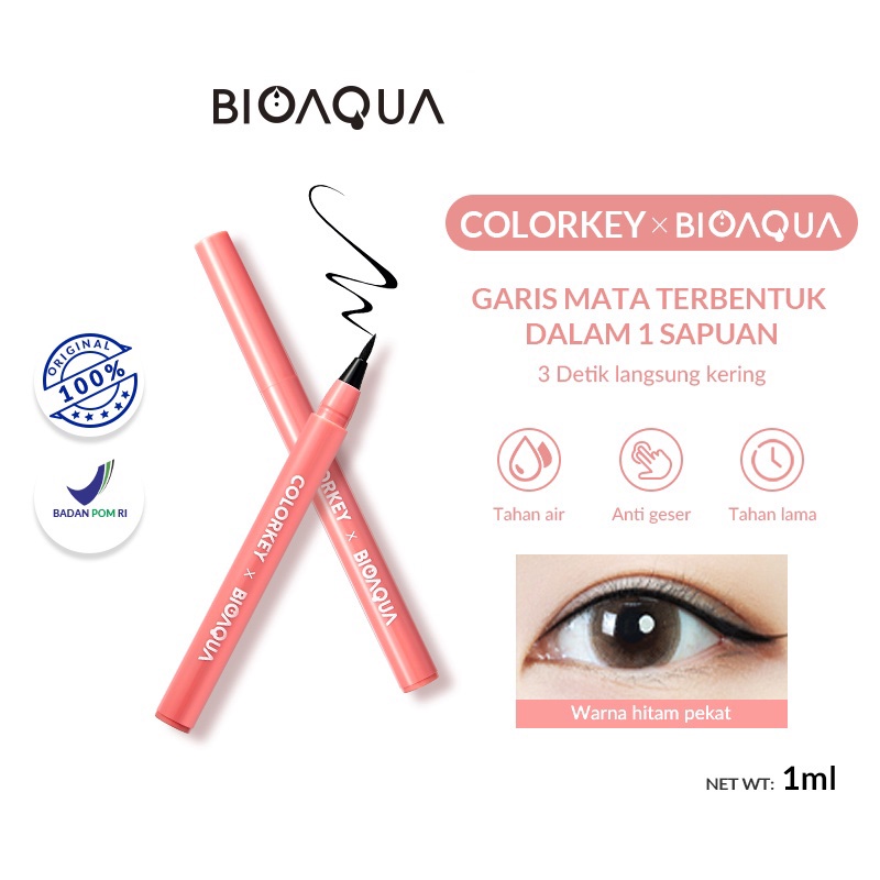 BIOAQUA X Colorkey Intense Pen Liner Waterproof Eyeliner