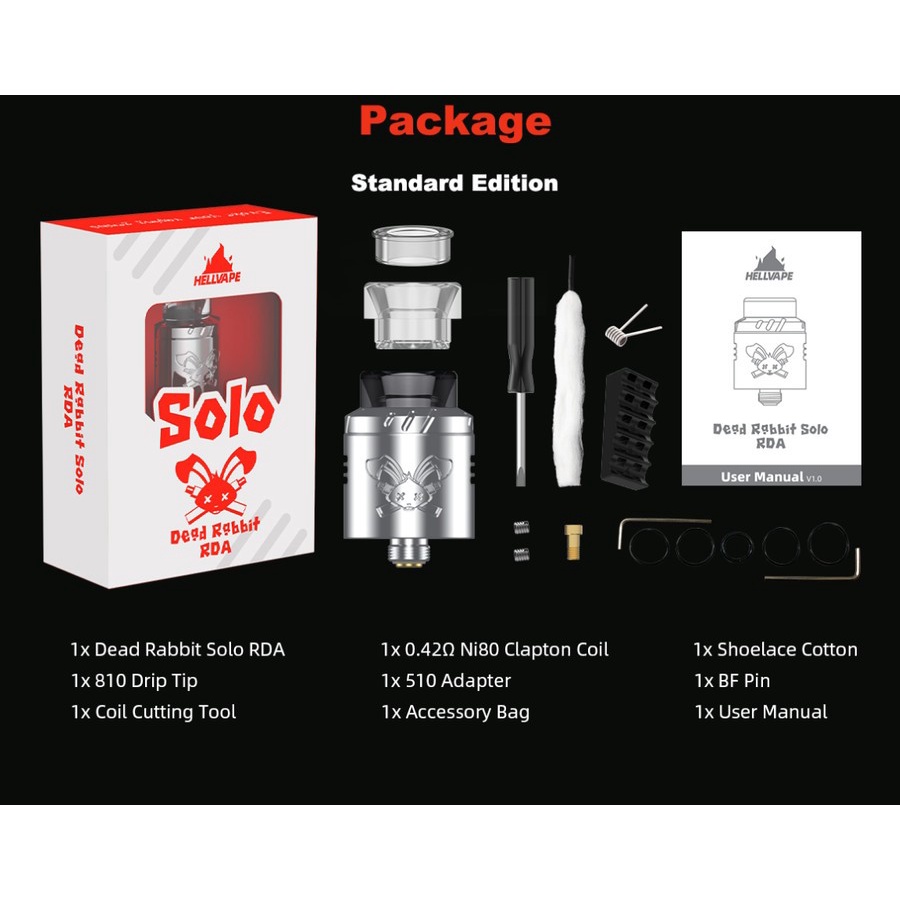 DEAD RABBIT SOLO RDA ATOMIZER