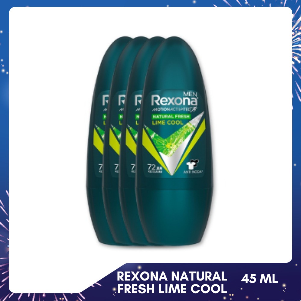 Rexona Natural Fresh Lime Cool 45ml x 4