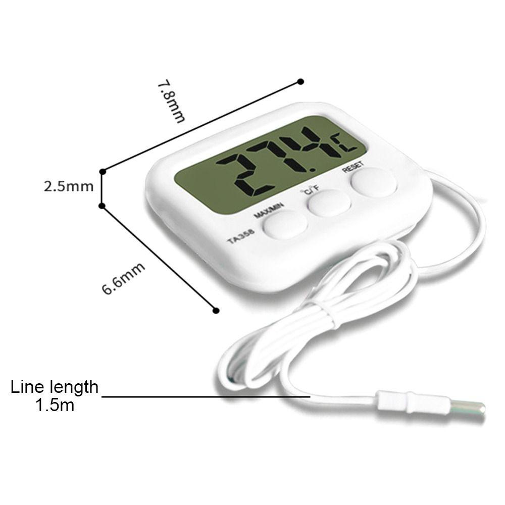 Solighter Termometer Akuarium Mini Digital Display Elektronik Detektor Suhu Air