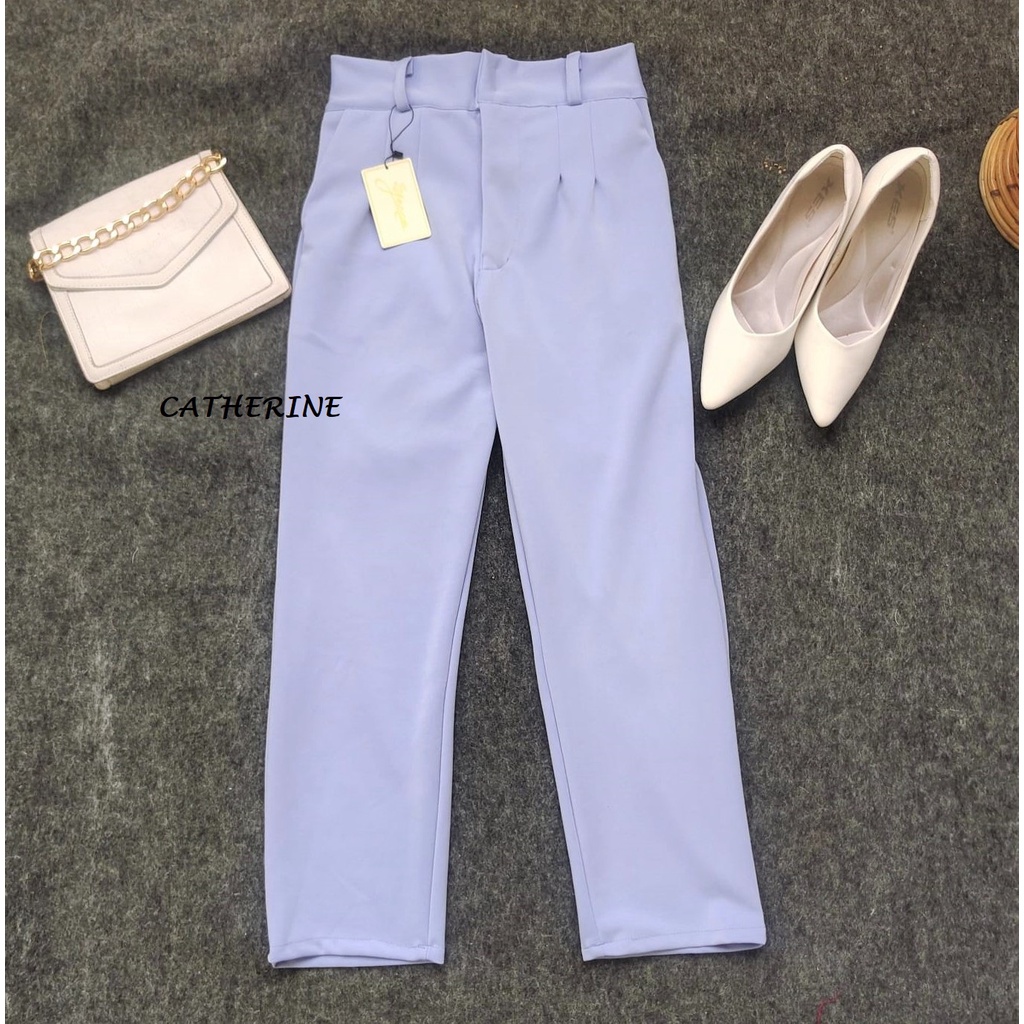 BAGGY PANTS SCUBA/PANTS BUTTON /FASHION WANITA/6827