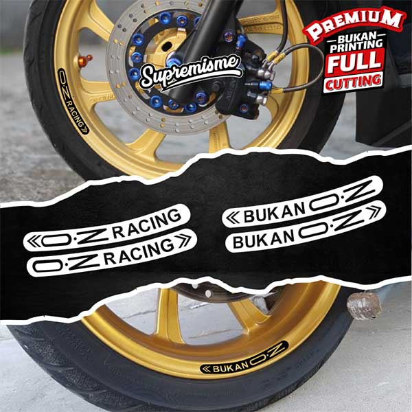 Stiker Velg OZ Racing / Sticker Velg Bukan OZ / Stiker Velg Lis OZ Racing / Sticker Velg Rim OZ Racing Glossy Waterproof / Sticker Velg Rim Bukan OZ