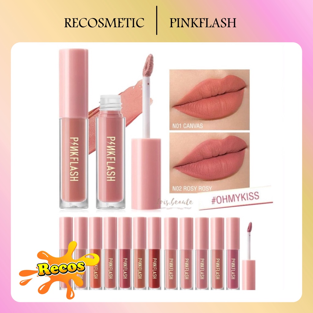 Pinkflash Lasting Matte Lip Cream - All Day Matte Moist Lipstick Original BPOM