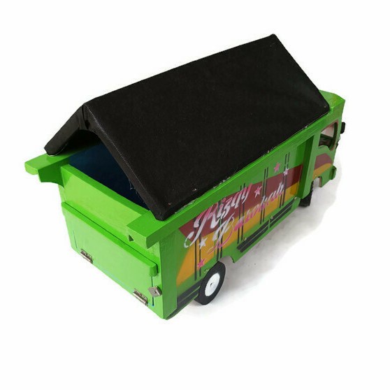 Miniatur Mobil Truk Oleng Kayu Mainan / Mobil Mobilan Truk Mainan Anak