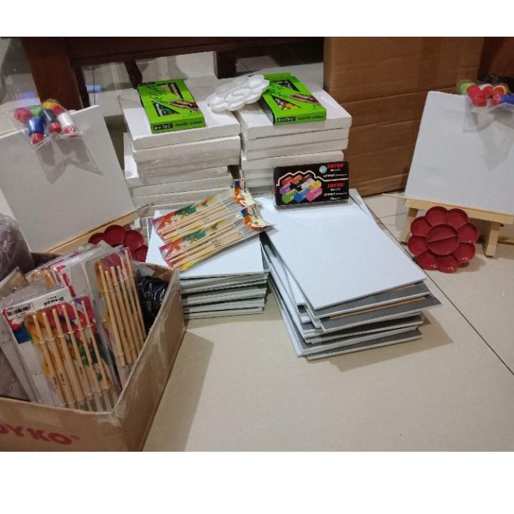 

(L>6R♫♪) (ALL-in-1) PAKET MELUKIS LENGKAP/PAKET LUKIS KOMPLIT CAT AKRILIK DENGAN EASEL MURAH LENGKAP KANVAS Kado Ulang Tahun PAKET BELAJAR MELUKIS trending