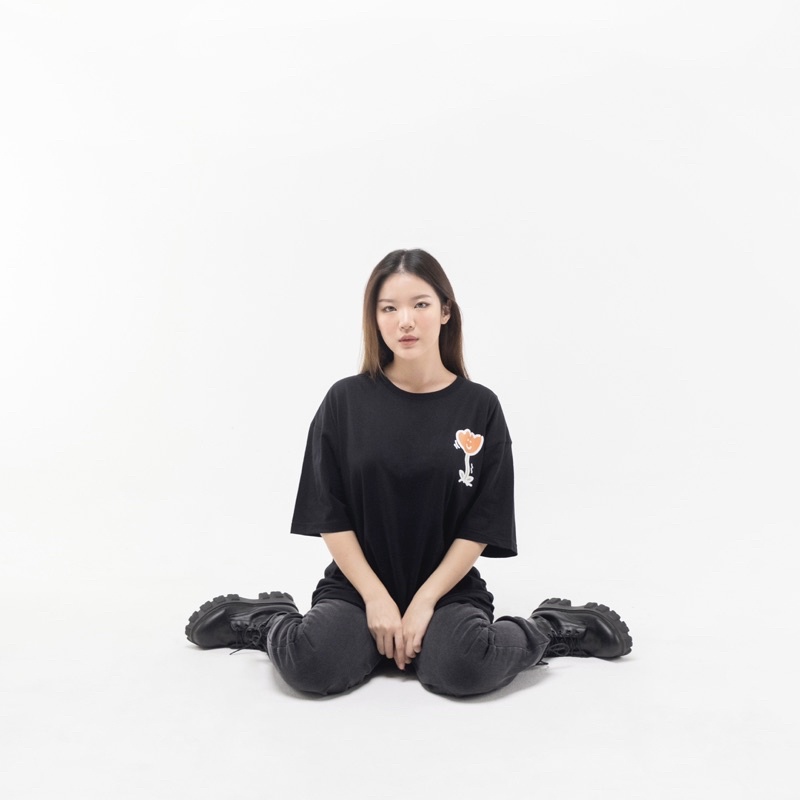 FAITH FADE LOTU - Tulipey Oversized Tee (Black)