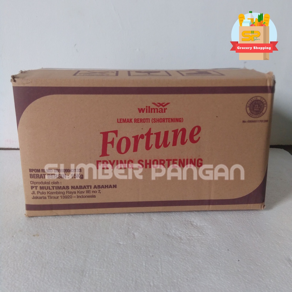 Minyak  Goreng Padat Fortune / fortune Frying Shortening 15KG/ Setara Frybest