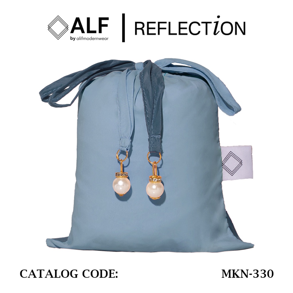 ALIF MUKENA MINI TWO TONE PARASUT PREMIUM KOREA TRAVEL - RIVERSIDE ( MKN-330 )