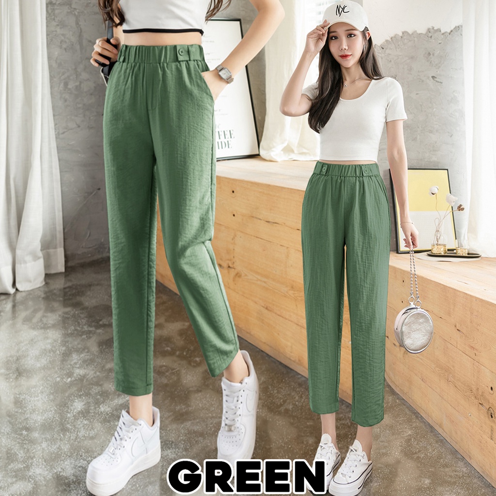 KARAKOREA 526 Linen Long Pants/Celana Linen/Celana Kantor