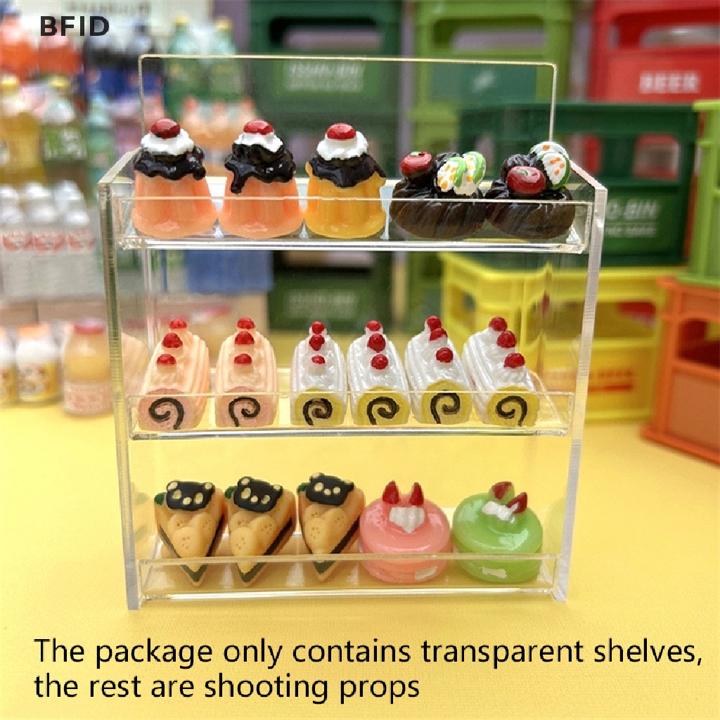 [BFID] 1:12rumah Boneka Miniatur Multi-layer Rak Shelves Rak Penyimpanan Model Rumah Dekorasi [ID]