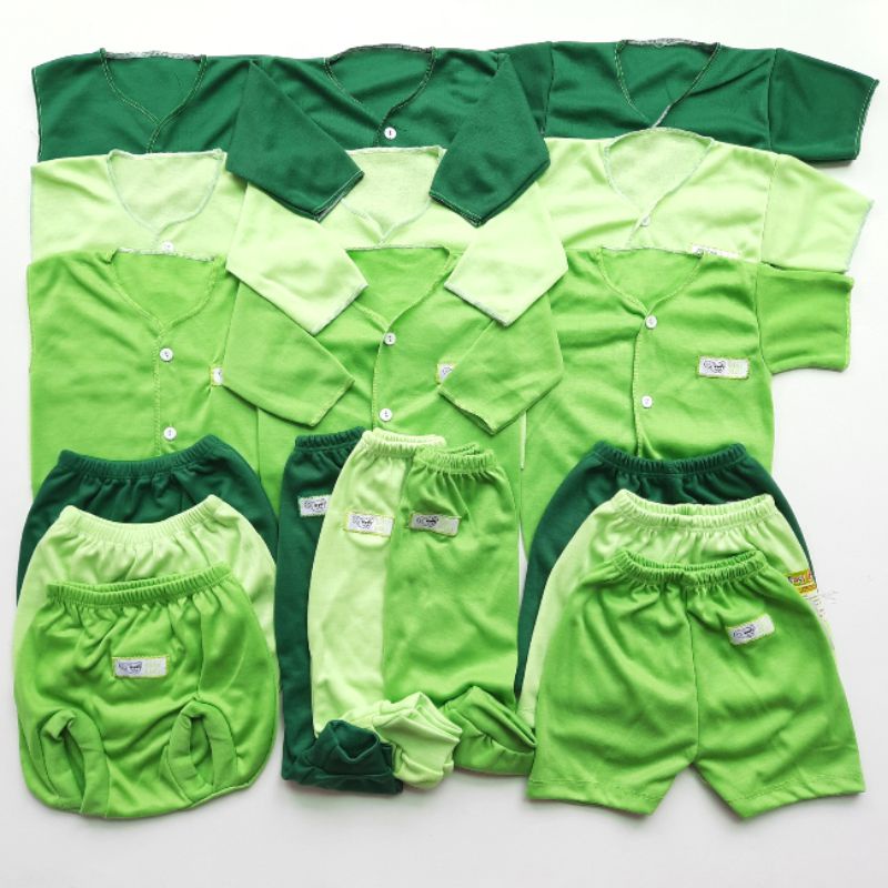 Paket Hemat Perlengkapan Bayi 18 Pcs Baju Celana Bayi Baru Lahir Komplit Lahiran Baby Newborn Murah