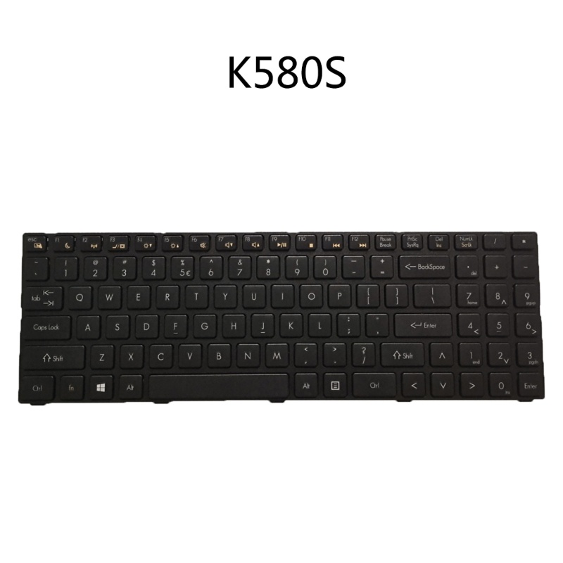 Zzz Keyboard As Hitam Dengan Bingkai Untuk DNS TWC K580S i5 i7 AETWC700010 Mp-09r63su-920