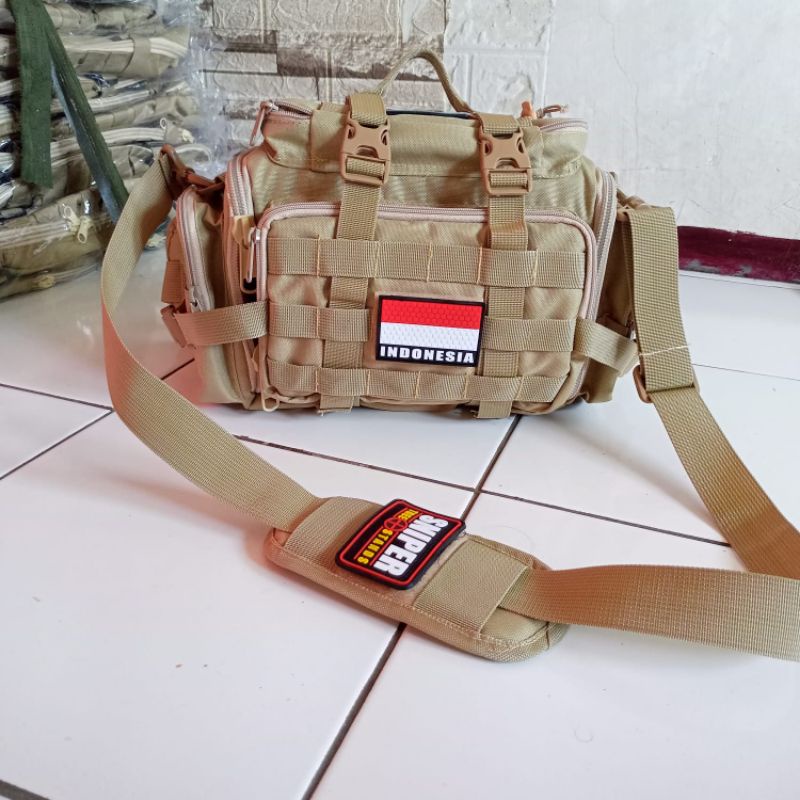 TAS WARIOR BANDOL ARMY TERBARU FREE 3 LOGO RANDOM