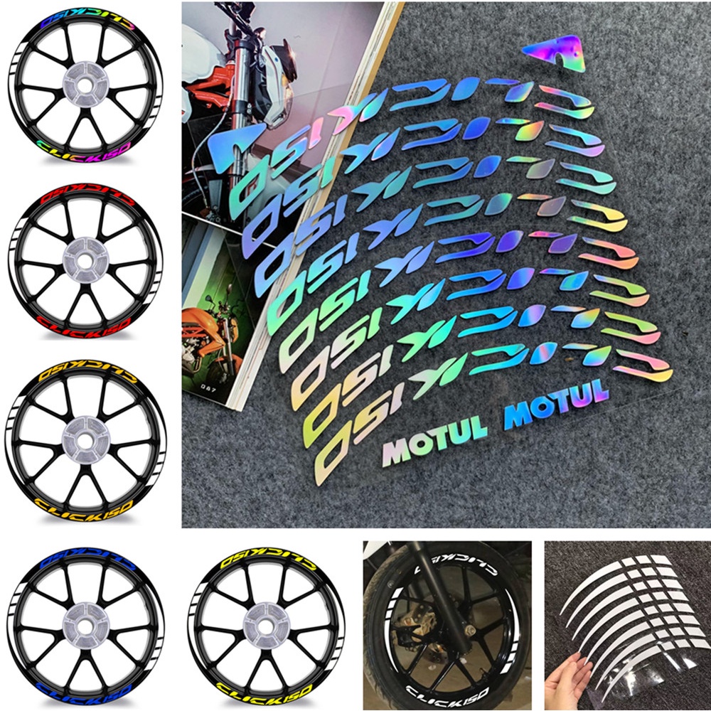 Honda Klik Roda Hub Stiker Motor Decals Reflektif Rim Tape Stripe Tape Untuk Honda CLCIK125 /150 CLCIK125 CLCIK150