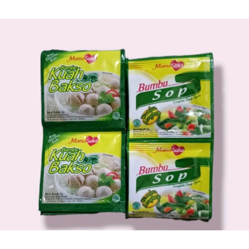 

mamasuka bumbu kuah bakso dan kuah SOP sachet ( isi 12 )