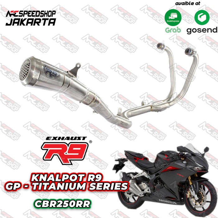 Knalpot R9 GP Series CBR 250RR Titanium Fullsystem