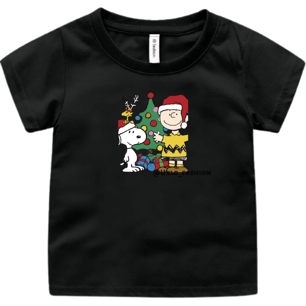 Kaos Baju Natal Anak Laki Dan Perempuan Unisex Umur 2sampai9 Tahun Motif Santa Claus Uxlo Fashion