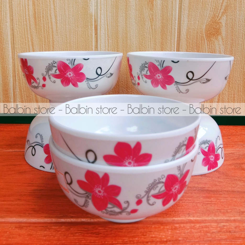 balbin 6 pcs mangkuk kecil melamine ware motif  serba guna ukuran 11 cm tebal tahan panas kualitas food grade