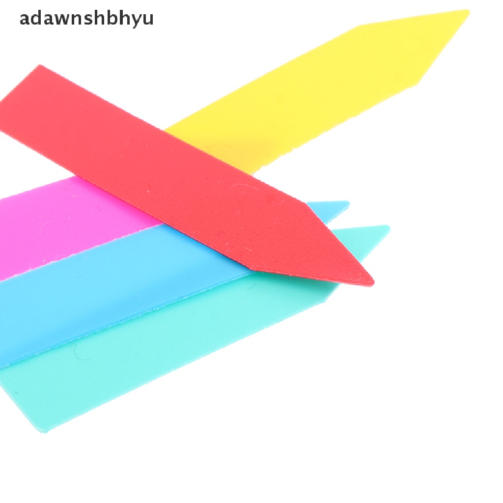Adawnshbhyu 100pc 5*1cm Label Tanaman Indoor Name Tag Plastik Multicolors ID