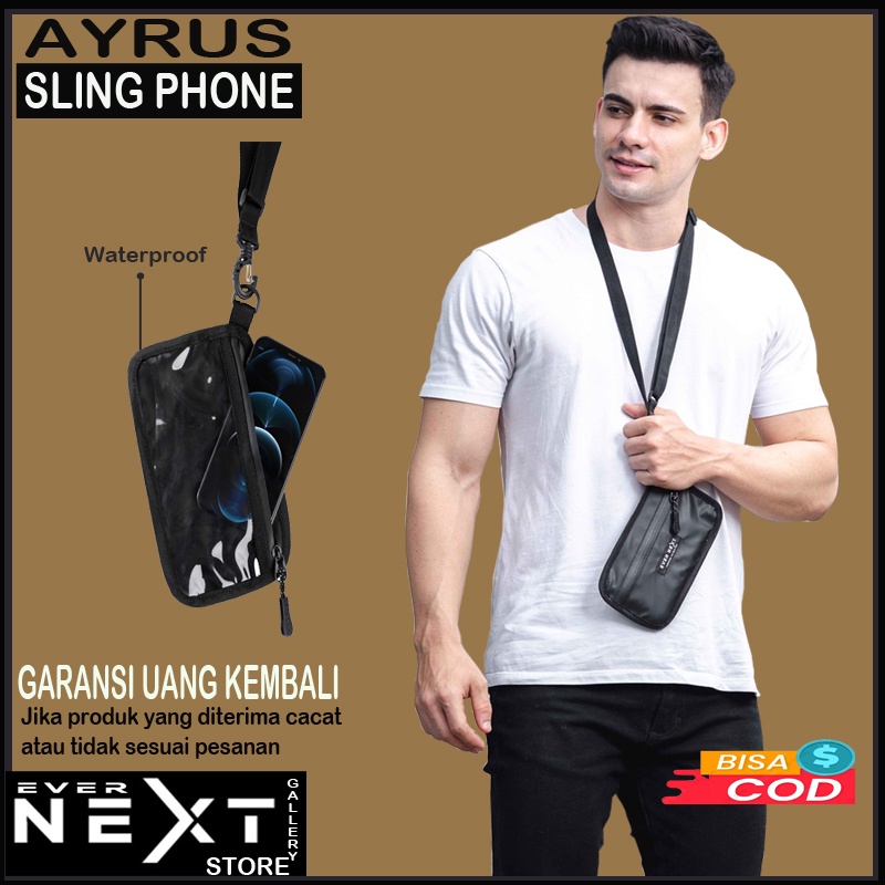 Sling phone hp waterproof terbaru sling pouch wallet gadget hp original kualitas import sling bag dompet hp anti air airuz series