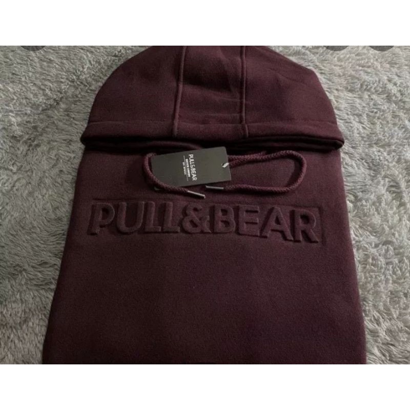 sweater hoodie pria pull & bear Embos 3D Bahan Cotton Premium Tebal hodie wanita aesthetic XXL XL M L sweater hodie cewek-Bulgandi