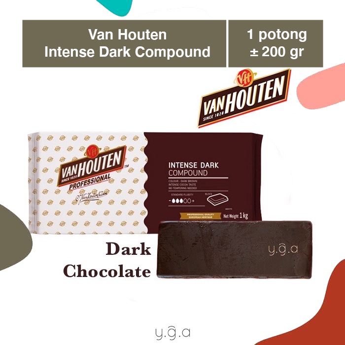 Jual Coklat Van Houten Intense Dark Compound Repack 200gr Shopee Indonesia 2523