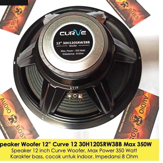 Terkini Speaker 12 Inch Curve Woofer 350 Watt - Speaker Curve Woofer 12 Inch 350W Speaker Curve 12" Woofer