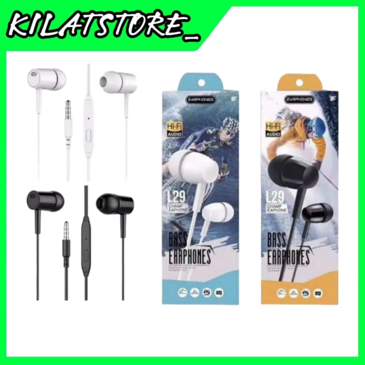 Handsfree Earphone Brand L-29 Extra Bass