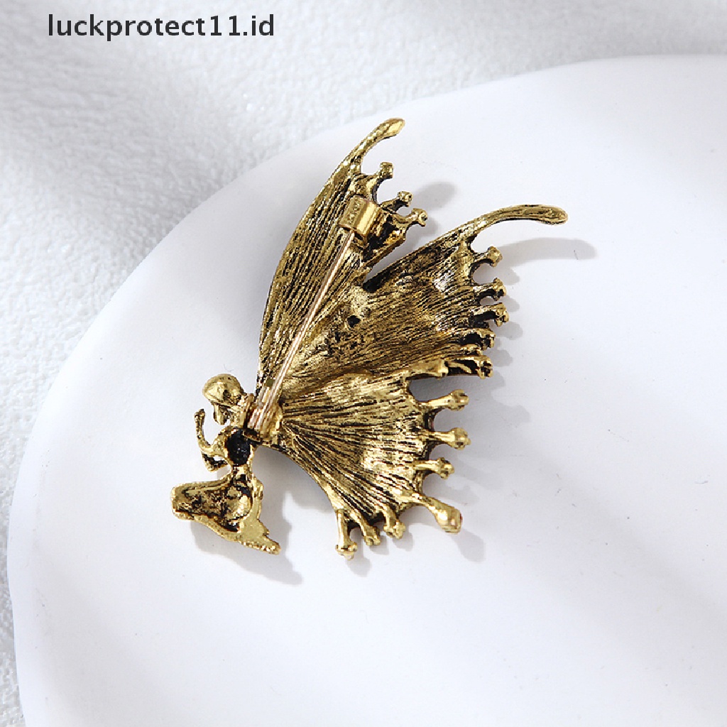 /Fashion Hot// Fashion// Vintage Sayap Kupu-Kupu Malaikat Bros Enamel Wanita Brooch Pin Perhiasan Hadiah.