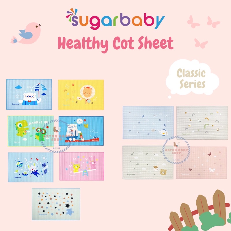 Perlak Karet Sugar Baby Sugarbaby Organic Healthy Cot Sheet Original &amp; Classic series Alas ompol bayi alas waterproof