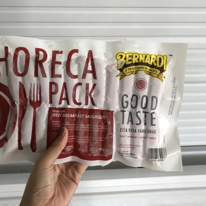 

BAYAR DITEMPAT✔️Sosis Sapi Bernardi Horeca Pack Breakfast Sausages VP 1kg Tanpa Dikupas|RA5