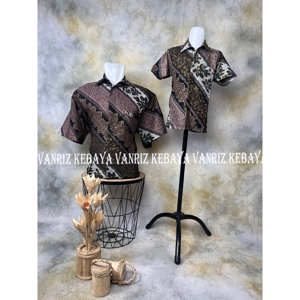 BATIK DEWASA COUPLE BATIK ANAK / BATIK ANAK COUPLE AYAH / BATIK COUPLE ANAK BAPAK / KEMEJA BATIK COUPLE AYAH ANAK