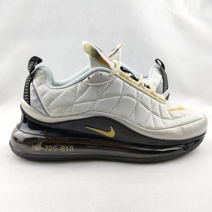 Sneakers Sepatu Air Max 720 818 Light Bone Metallic Gold Black Branded