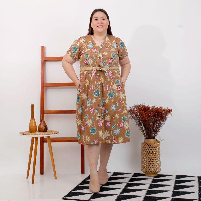 dress batik super jumbo/dress batik jumbo/dress batik bigsize/dress batik xxxl