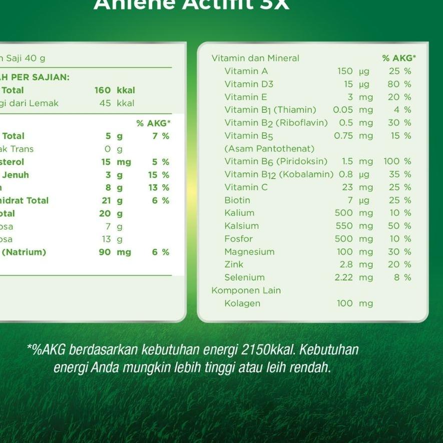 

Limited ハ Anlene Actifit 3X Susu Bubuk Cokelat 2 x 240g - Nutrisi Tulang, Sendi, dan Otot