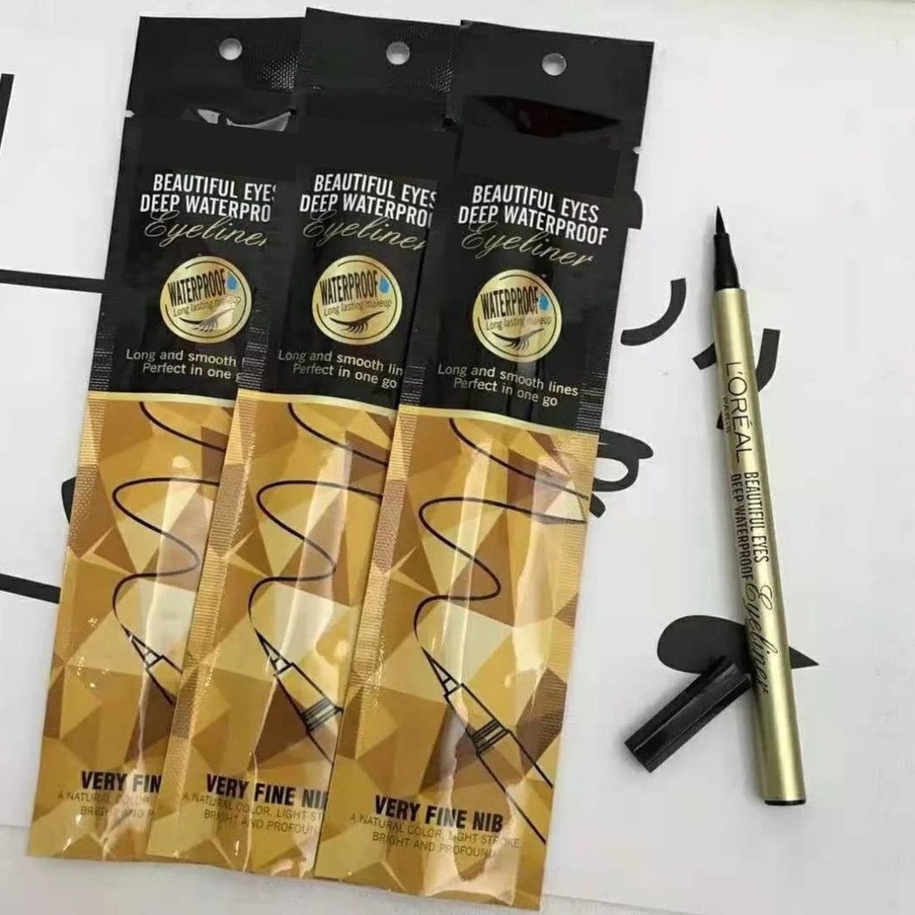 Eyeliner M4yb Fit Me Sachet / Estee Lder / M-a c / L*real / Huda Beauty / Penggaris mata