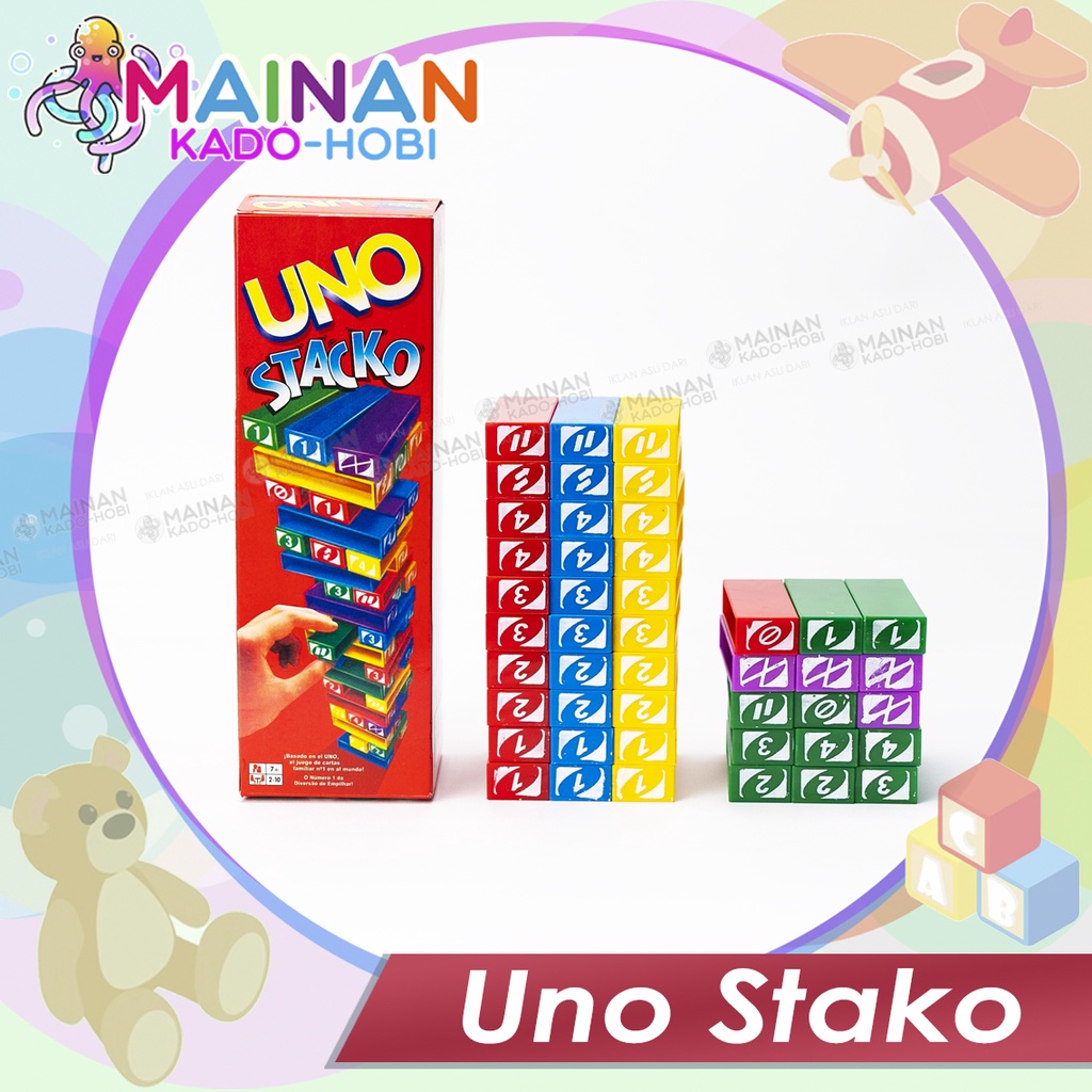 MAINAN ANAK BOARD GAME FAMILY MENARA BALOK UNO STAKO TOYS