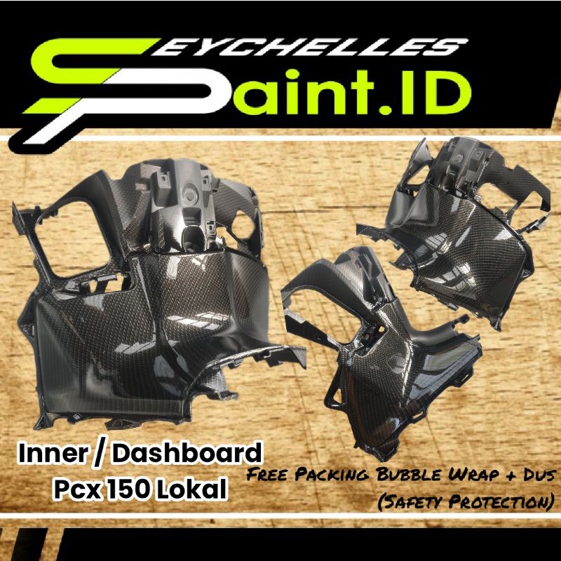Cover Carbon Inner Dashboard PCX 150 Lokal Motif Kevlar