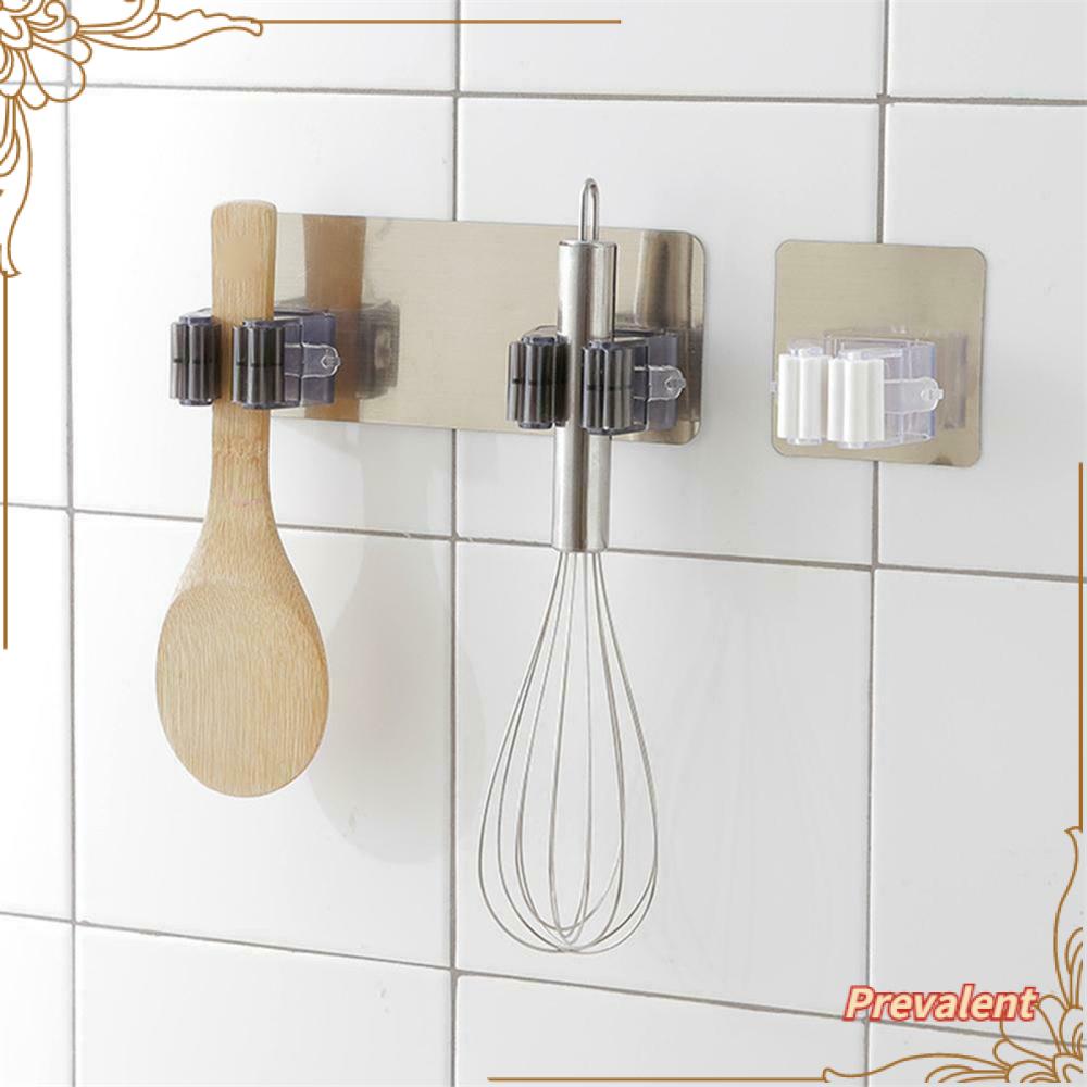 Preva Mop Holder Aksesoris Rumah Tangga Kamar Mandi Organizer Perlengkapan Dapur Rak Penyimpanan Gantungan Tempel Dinding