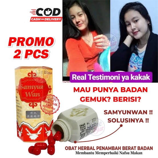 Samyunwan samyun wan Original Obat Pil Gemuk Penambah Berat Badan Permanen Nafsu Makan Dewasa SMY / 