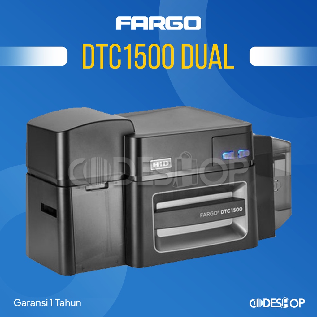 Printer Kartu ID Card FARGO DTC1500 Dual Side Resolusi 300dpi DTC-1500