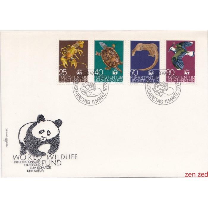 

A640 Prangko Liechtenstein FDC 1976 World Wildlife Fund - Animal 1 Pcs