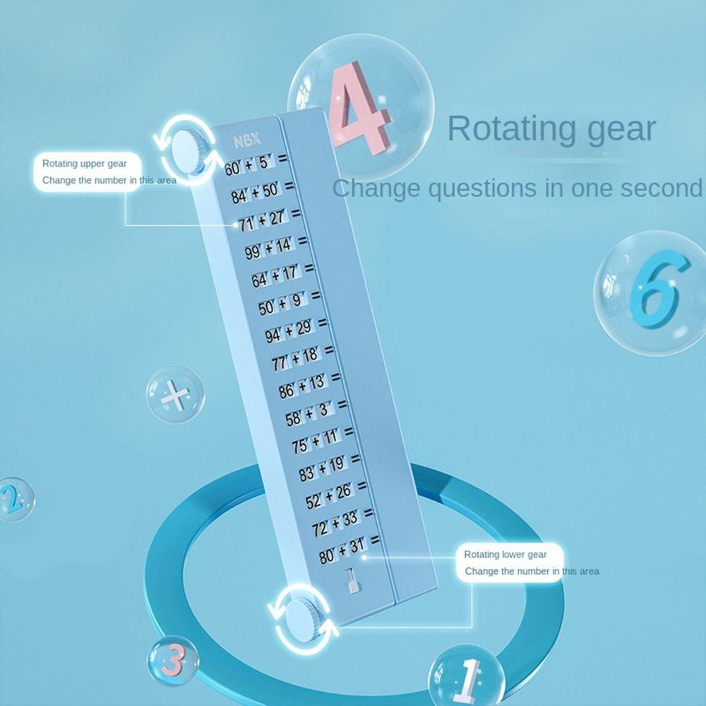 NEEDWAY Math Scroll Questioner Erasable Children Number Rolling Penambahan Pengurangan Matematik Dasar Latihan Matematika Rol