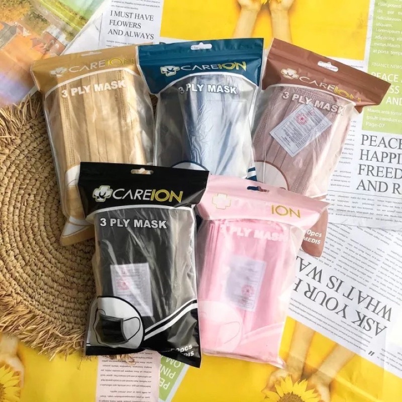 Masker Careion Earloop 3ply isi50pcs Careion earloop masker earloop careion isi50