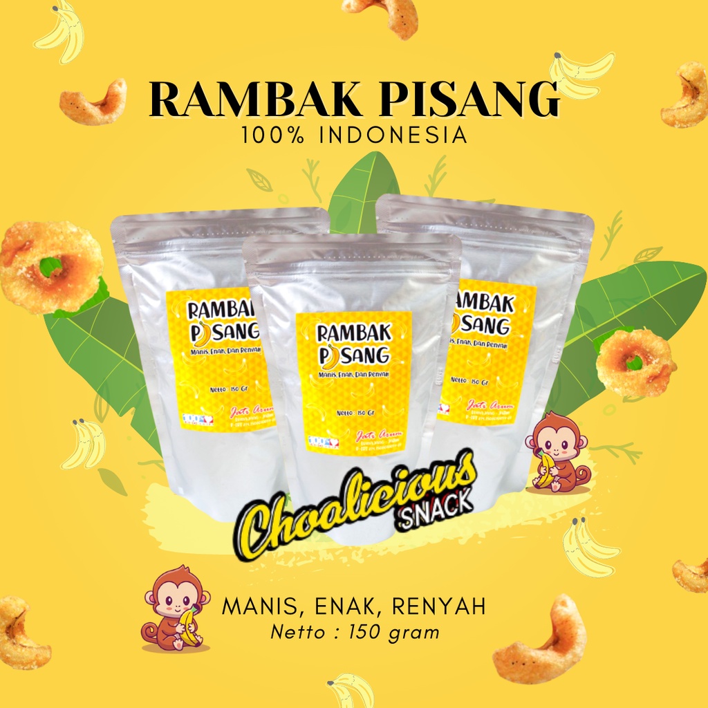 

SNACK RAMBAK PISANG RENYAH 150 GRAM