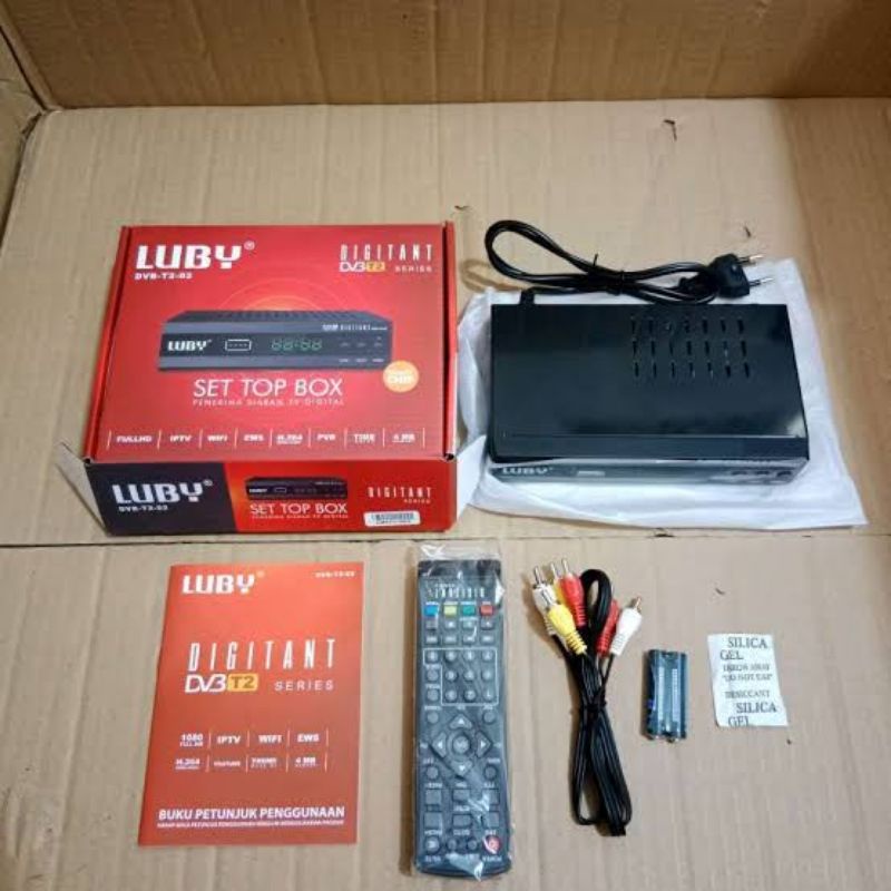 Jual Set Top Box DVBT2 Receiver TV Digital STB Luby FULL HD Garansi