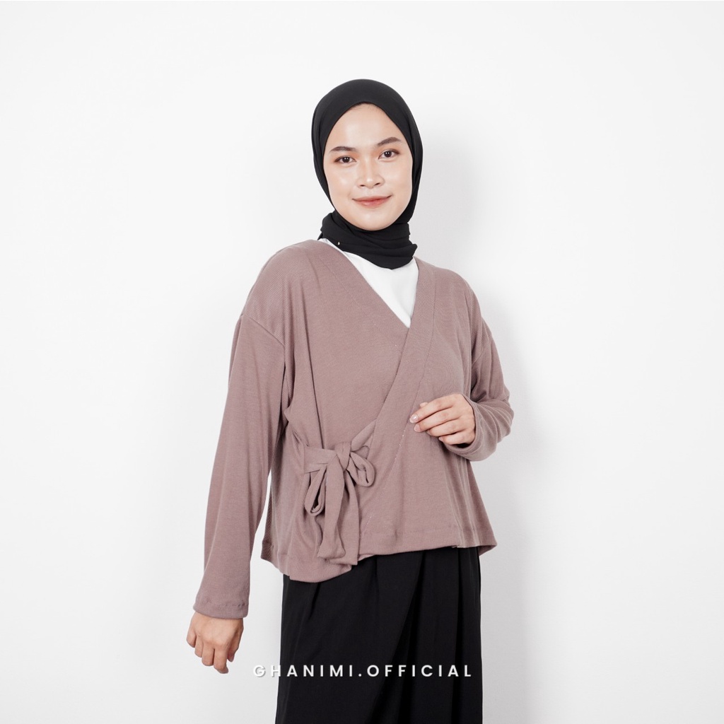 Ghanimi - Manda Outer / Luaran Knit Polos / Outer Polos / Outer Knit / Outer Waffle / Outer Rajut / Outer Kimono