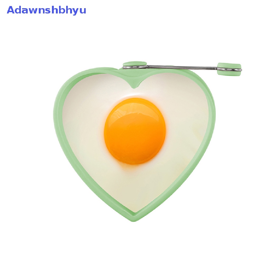 Adhyu Breakfast Omelette Cetakan Silikon Telur Pancake Hati Bulat Shaper Alat Masak DIY ID