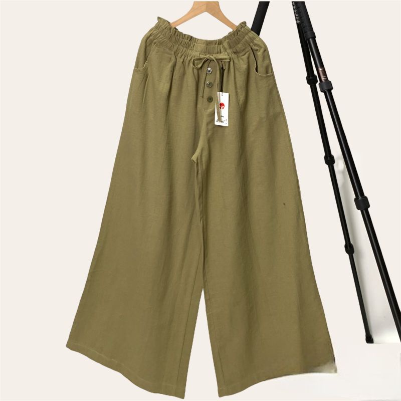 celana kulot linen angel jumbo